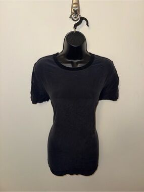 Dolce & Gabbana Vintage Grey Matte Silk T-Shirt